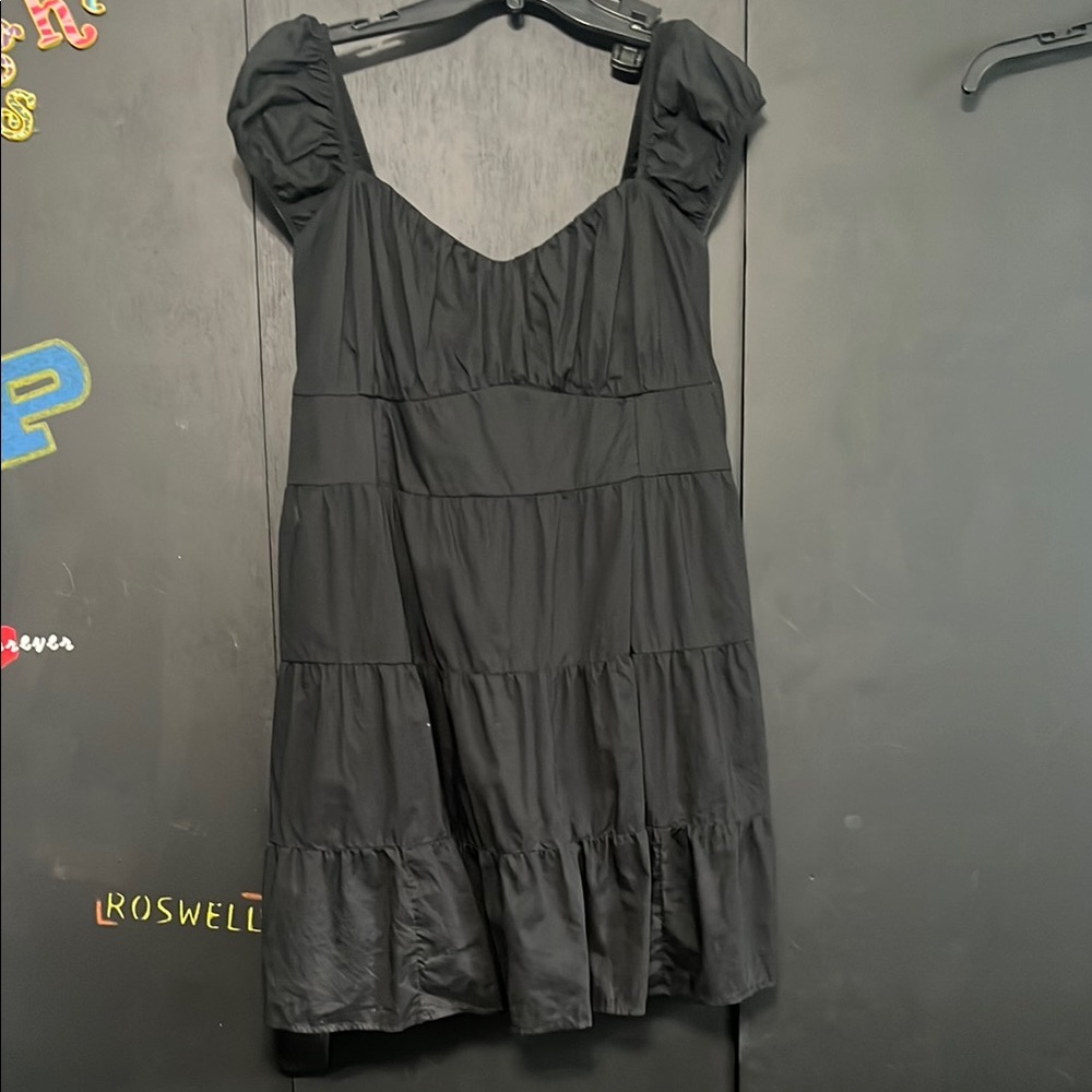 Hollister Flutter Black Dress